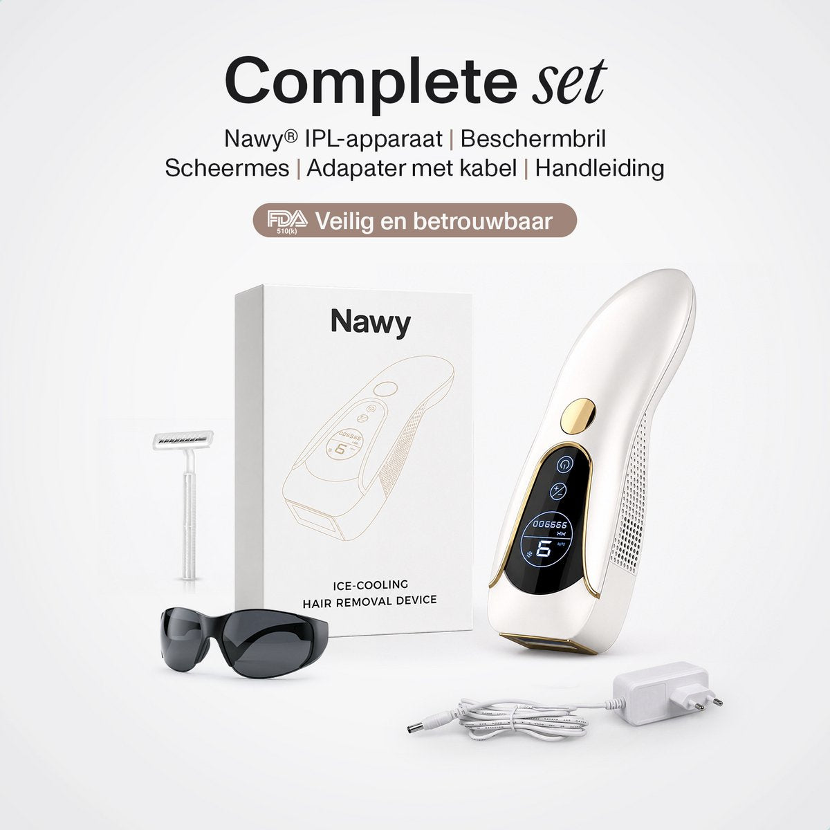 Nawy® DermaLaser S4 IPL Laser Ontharingsapparaat